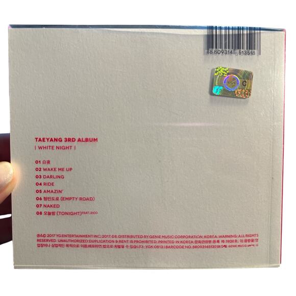 Taeyang LE White Night 3rd Album CD Photo Book Card 2017 KPOP BigBang Collector - Picture 3 of 7